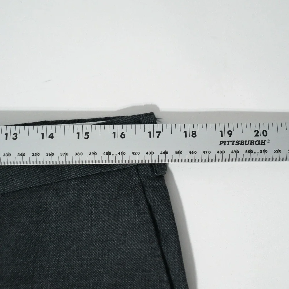 SuitSupply Mens Pure Wool S110 Pleated Brescia Trouser Dark Grey EU52 UK/US42